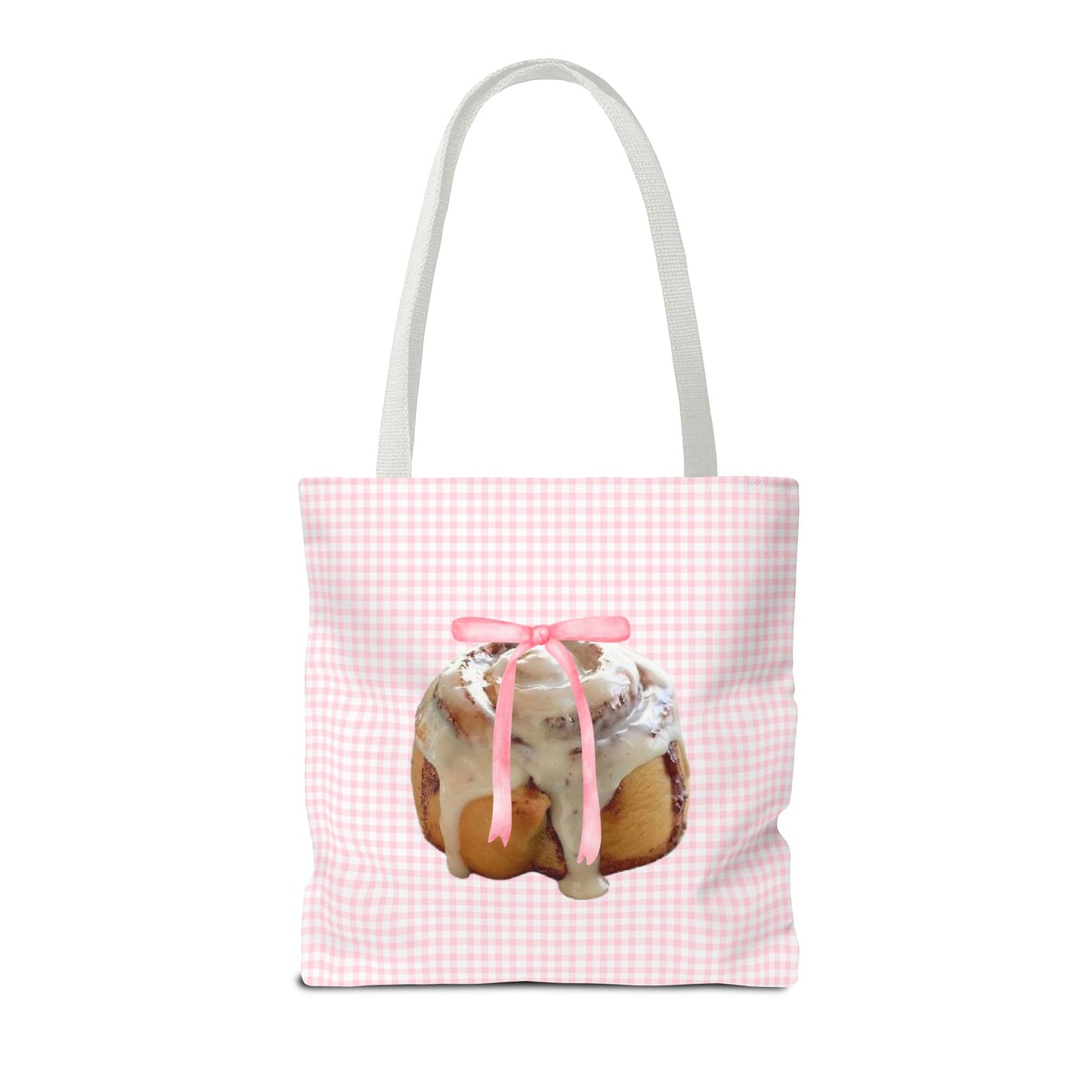 Cinnamon Roll Tote Bag – Pink Bow Coquette Edition