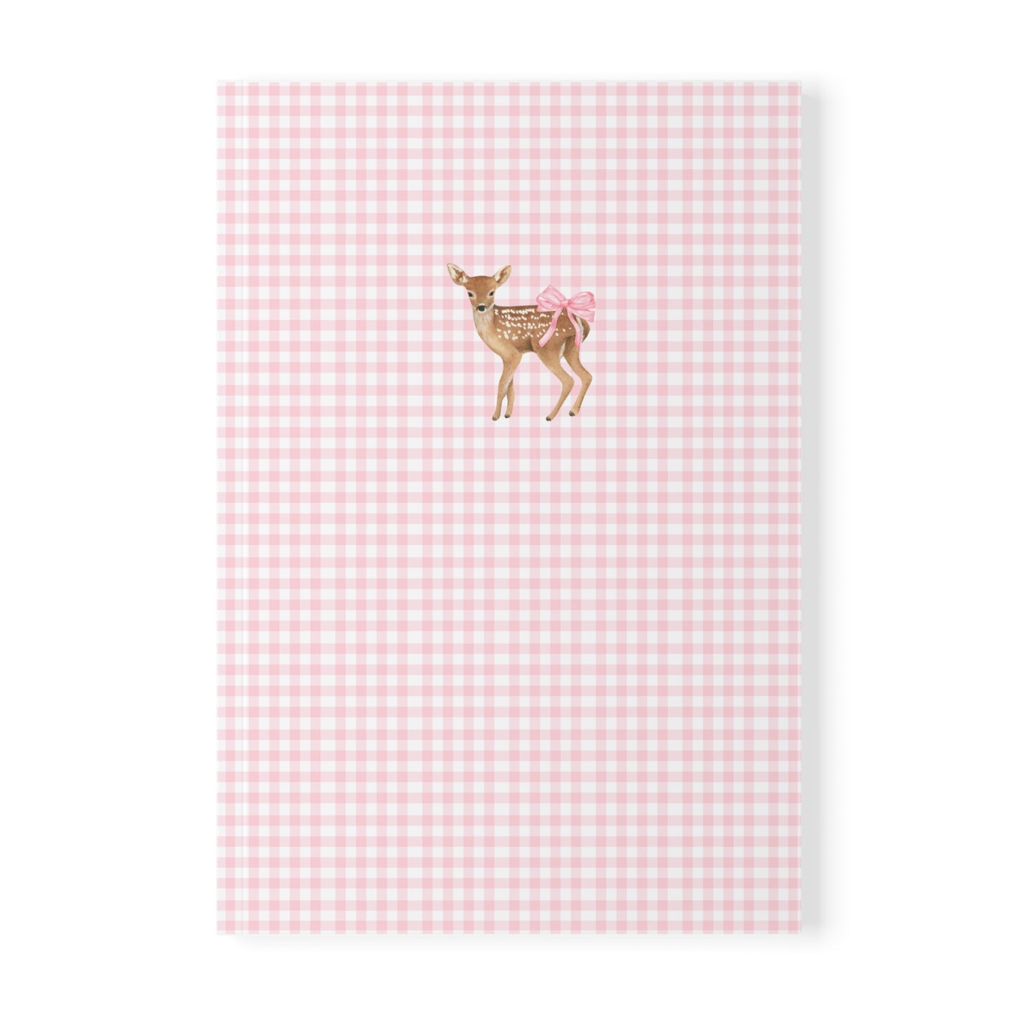 Coquette Pink Bow Deer Notebook – Adorable Pastel Journal