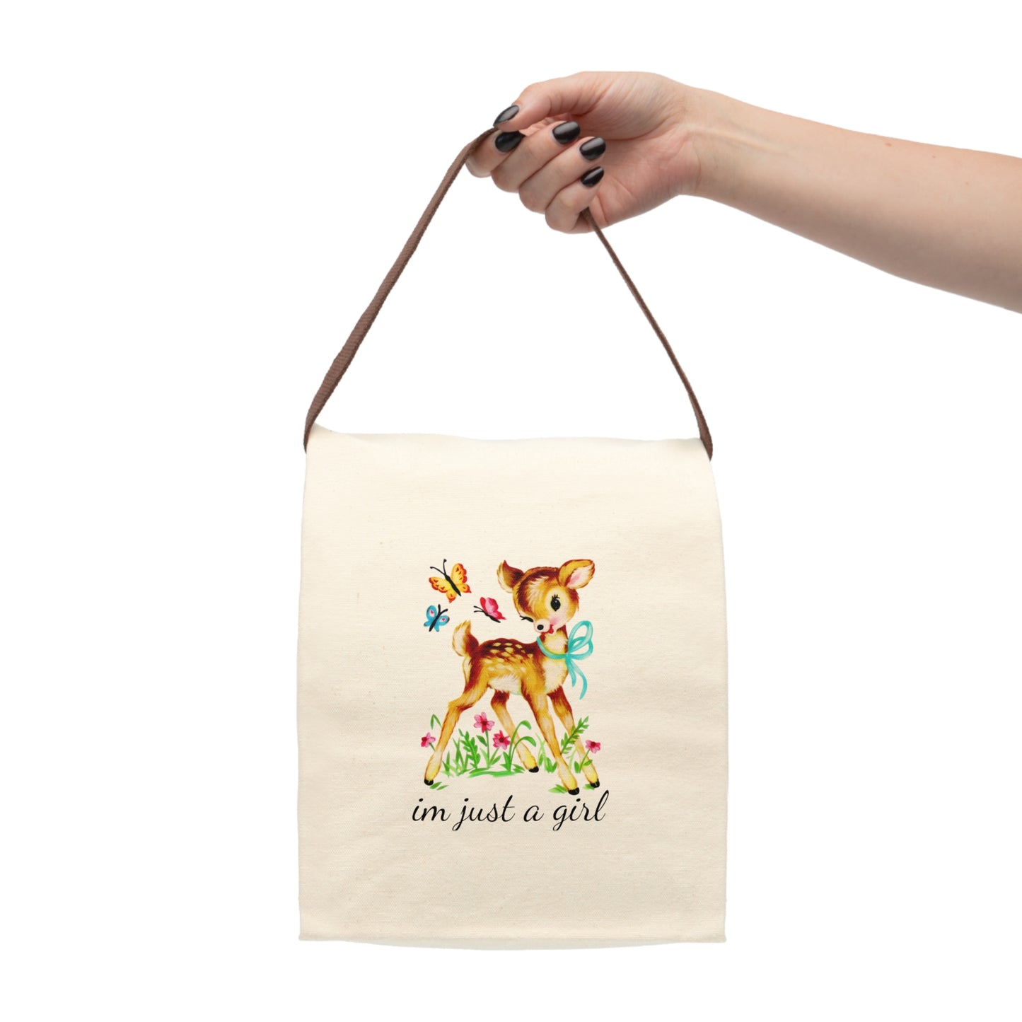 Vintage Nursery Deer Lunch Bag | Vintage Nursery Animal Design | Kids Lunch Box Cute Forest Animal Design | Adorable Lunch Bag for Childrenag