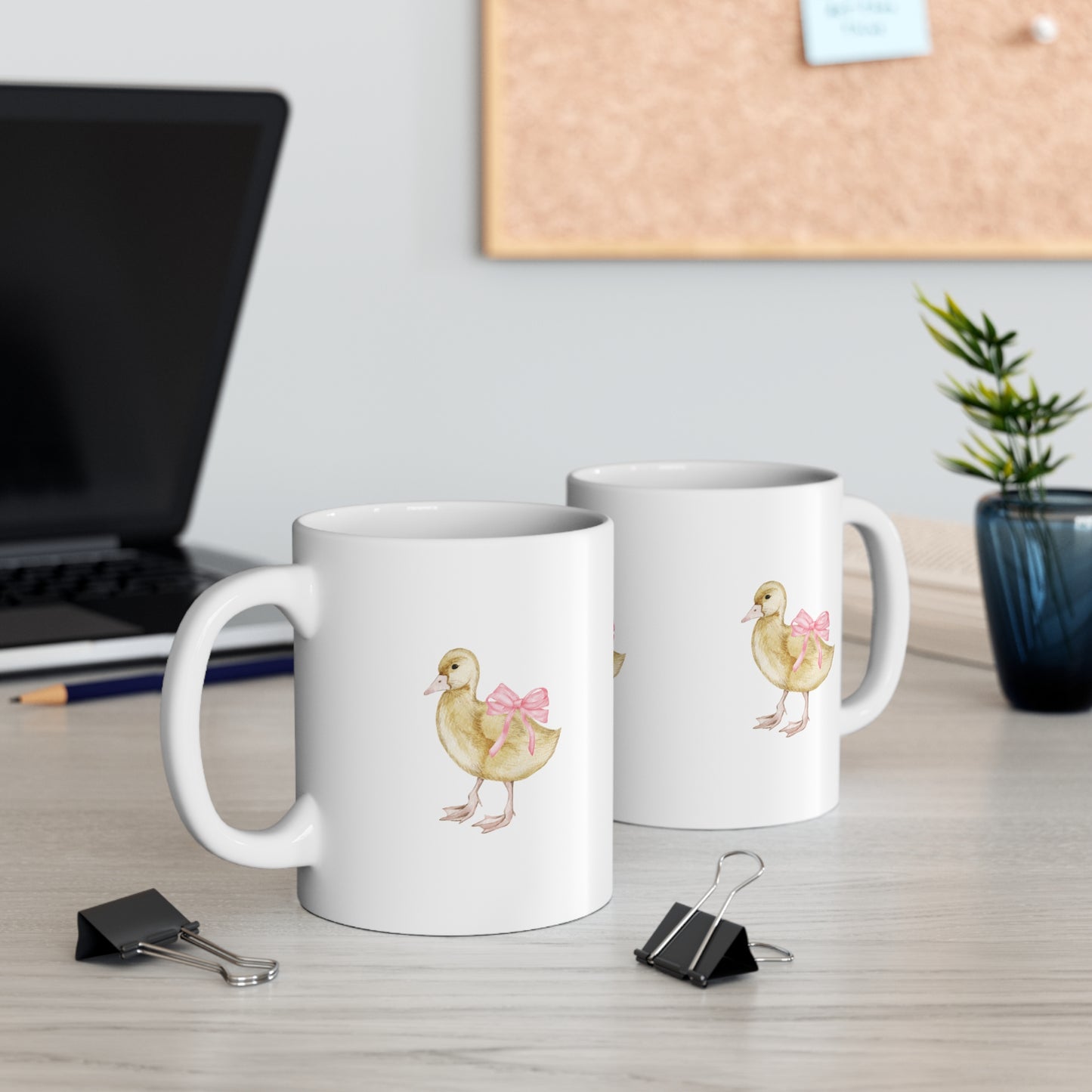 Coquette Duck Bow Mug – Adorable Pastel Mug