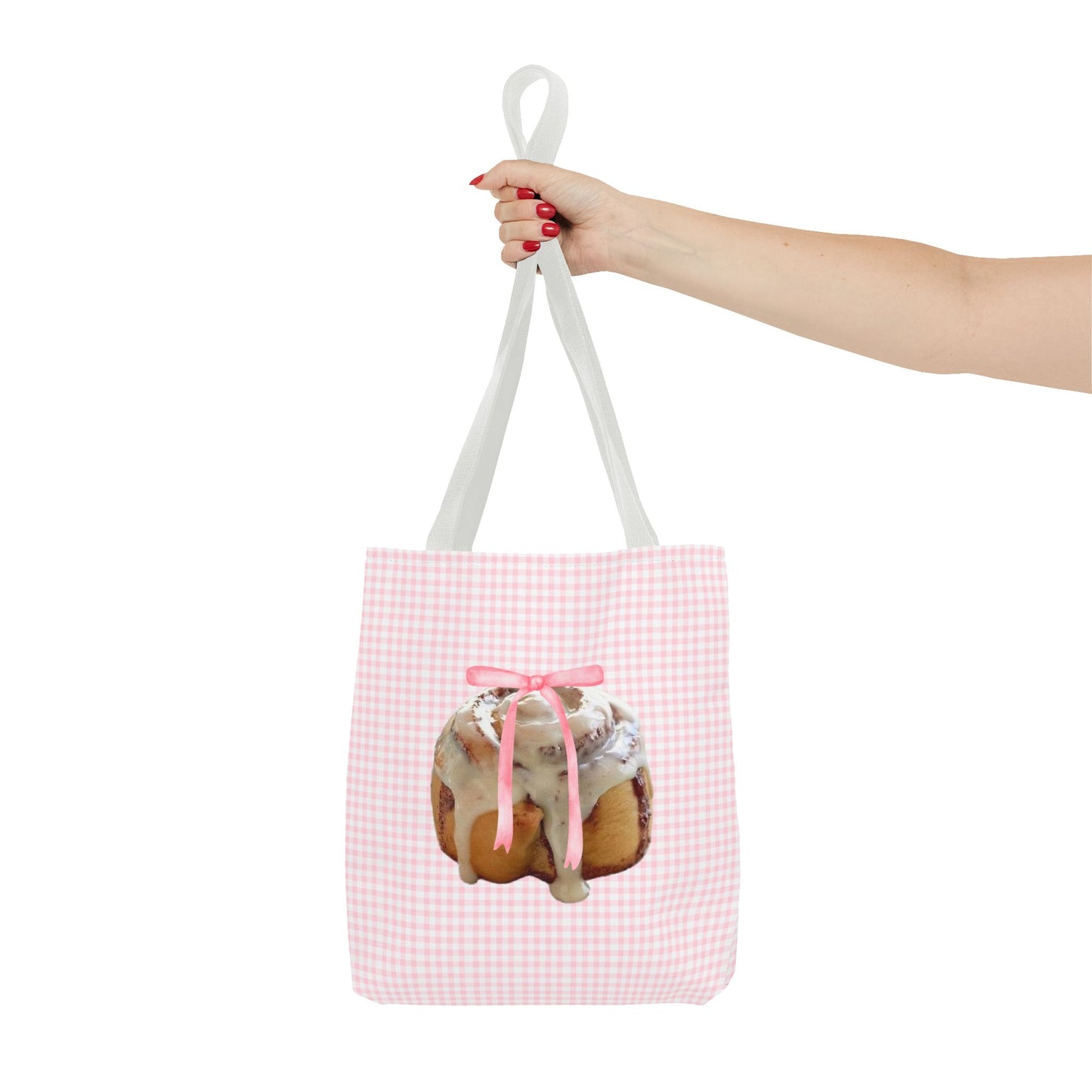 Cinnamon Roll Tote Bag – Pink Bow Coquette Edition