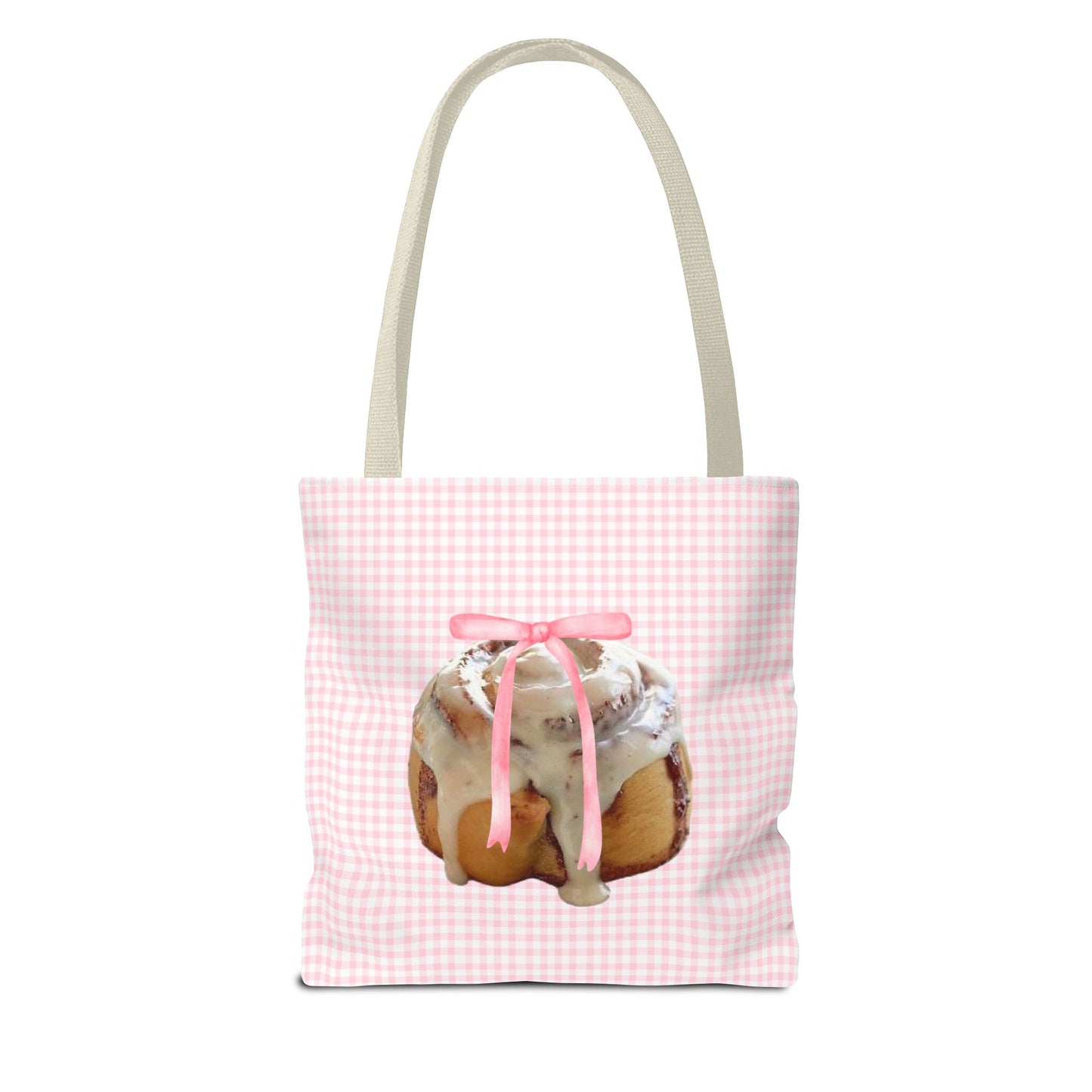 Cinnamon Roll Tote Bag – Pink Bow Coquette Edition