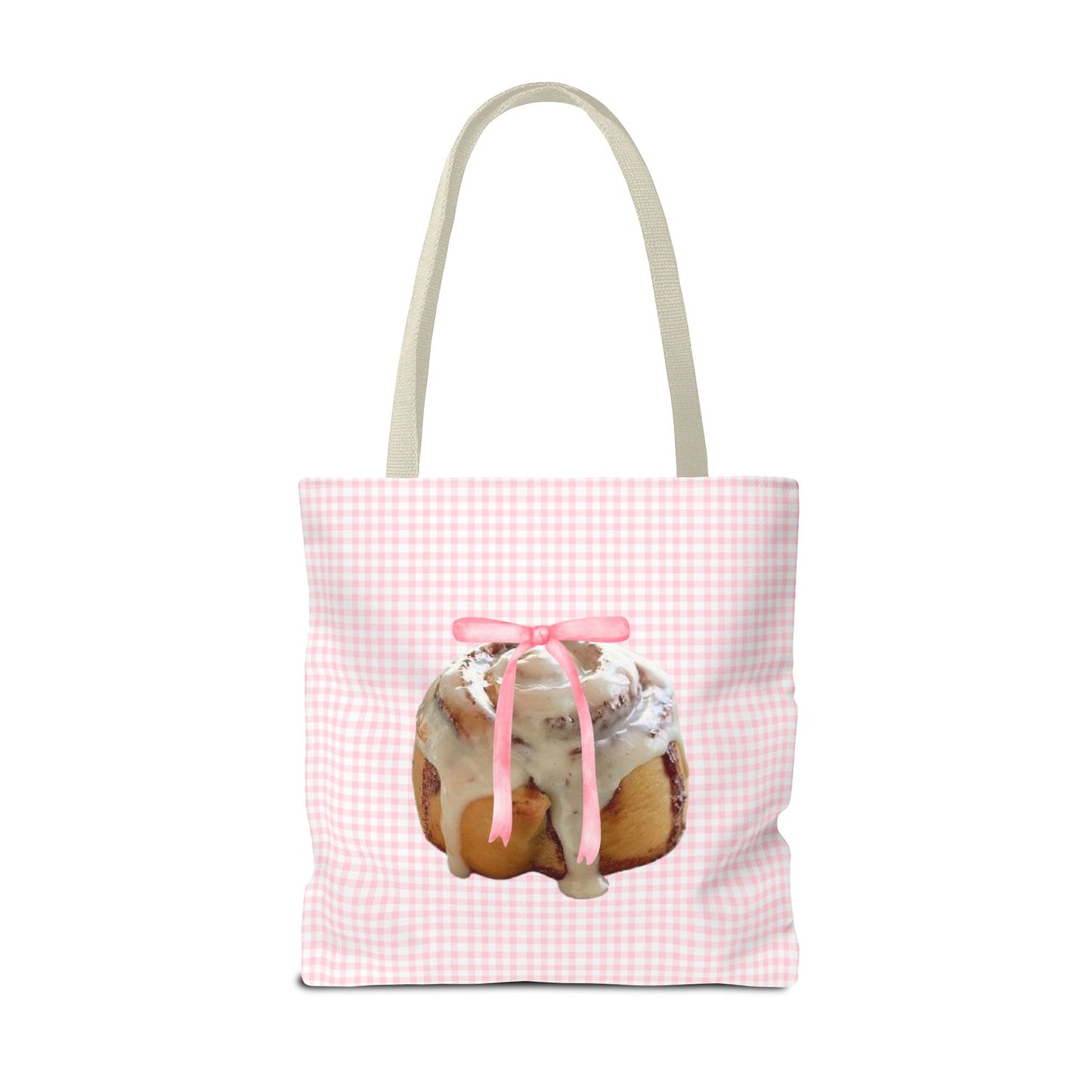 Cinnamon Roll Tote Bag – Pink Bow Coquette Edition