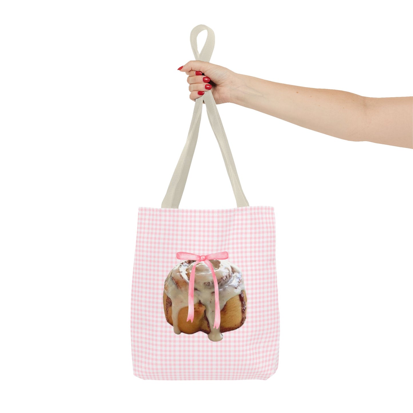 Cinnamon Roll Tote Bag – Pink Bow Coquette Edition
