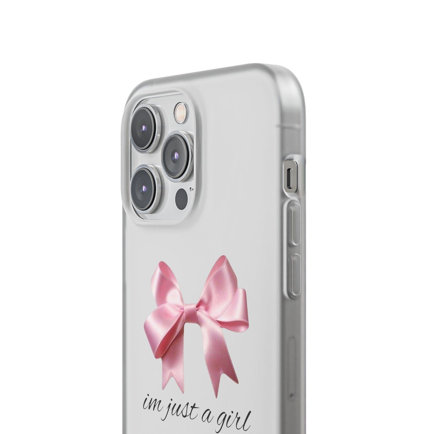 Coquette I'm Just a Girl Phone Case, Pink Bow Phone Case, Cute Coquette Phone Case, I'm Just a Girl Pink Phone Case, Pink Bow Phone Case