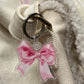 Pink Bow Keychain