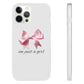 Coquette I'm Just a Girl Phone Case, Pink Bow Phone Case, Cute Coquette Phone Case, I'm Just a Girl Pink Phone Case, Pink Bow Phone Case