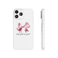 Coquette I'm Just a Girl Phone Case, Pink Bow Phone Case, Cute Coquette Phone Case, I'm Just a Girl Pink Phone Case, Pink Bow Phone Case