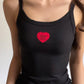 Kiss Me Tank Top - Red Heart