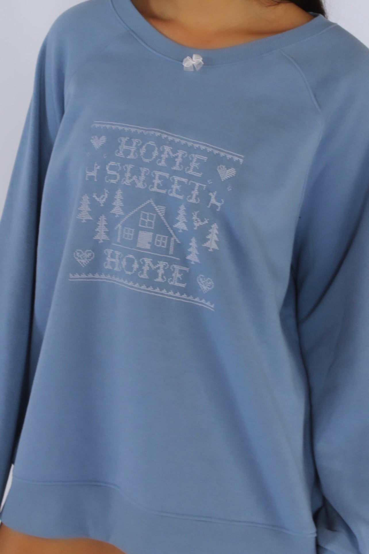 Home Sweet Home Sweater | Home Sweet Home Sweater | Embroidered Holiday Sweater | Scandinavian Holiday Sweater | Nordic Holiday Design