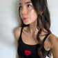 Kiss Me Tank Top - Red Heart