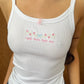 Ugly Hoes Hate Me Embroidered Tank Top | Bold Sassy Statement Top | Inspired by "IT GIRL" Song Lyrics