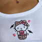 Halloween Mummy Cat Tank Top | Cute Spooky Graphic Tee | Adorable Halloween Shirt for Women