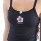 Hanalei Hibiscus Embroidered Tank Top | Tropical Floral Top | Cute Hawaiian Hibiscus Design | Trendy Summer Top