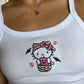 Halloween Mummy Cat Tank Top | Cute Spooky Graphic Tee | Adorable Halloween Shirt for Women