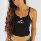 I Heart MILFs Tank Top | Playful Graphic Tee | Bold Statement Top | Trendy Fun Fashion